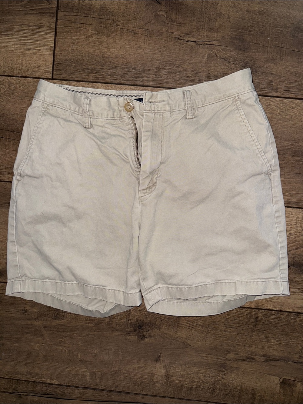 Nautica Light Beige/Tan Cotton Blend Shorts